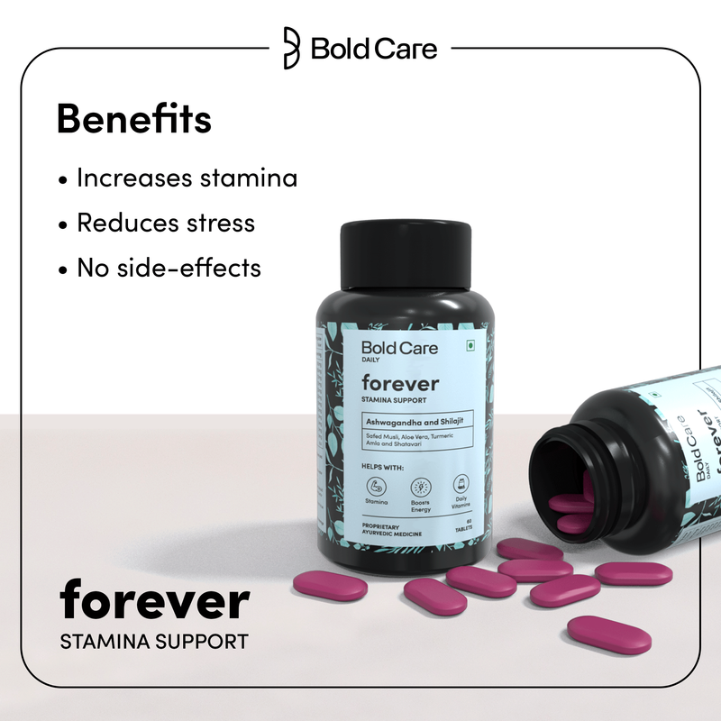 Bold Care Forever - Natural Stamina Supplement Capsules - Swadesiicart