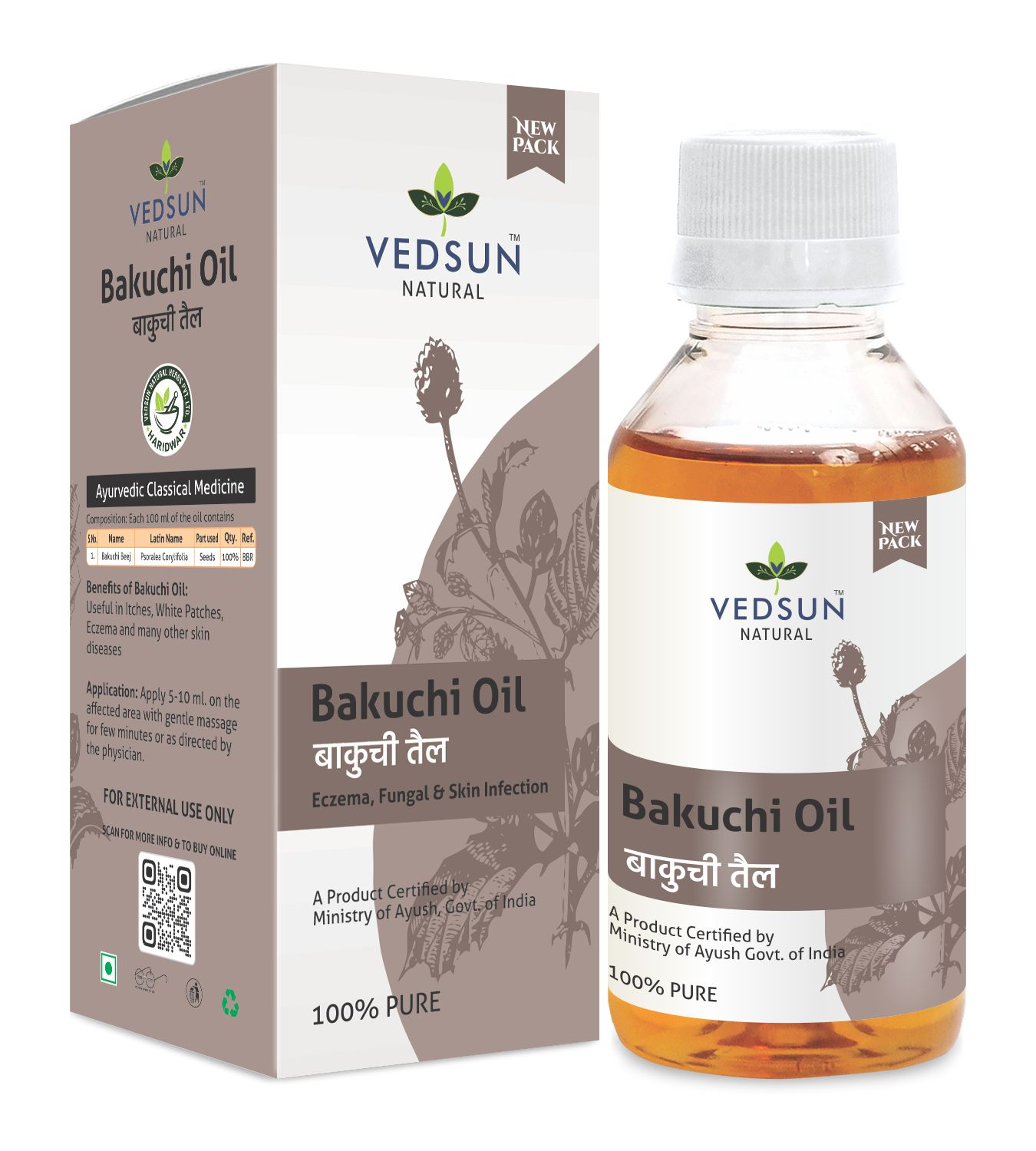 Vedsun Naturals Bakuchi Oil - Vedsun