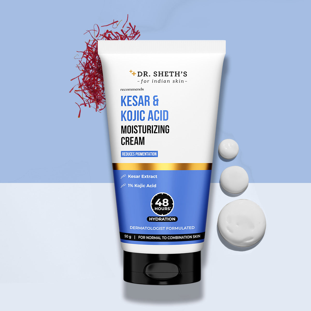 Dr. Sheth's Kesar & Kojic Acid Moisturizing Cream - Swadesiicart