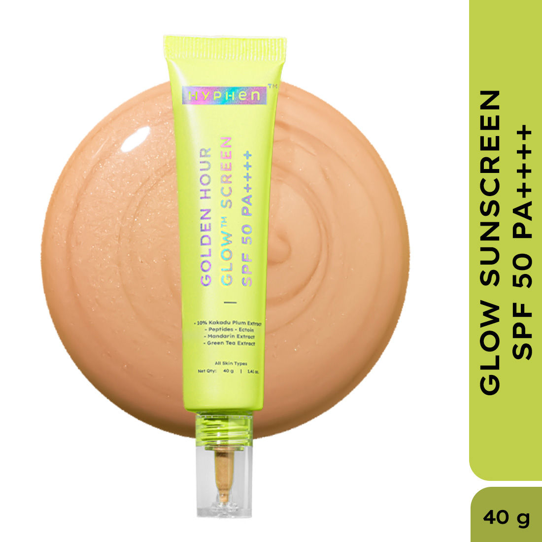 Hyphen Golden Hour Glow Sunscreen SPF 50 PA++++ | Swadesiicart