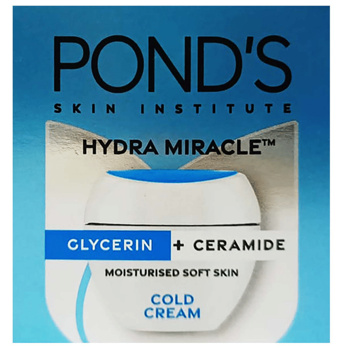 Pond's Hydra Miracle Glycerin+Ceramide Moisturised Soft Skin Cold Cream | Swadesiicart