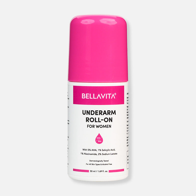 Bella Vita Deo White Natural Underarm Roll On Deodorant for Women - Swadesiicart