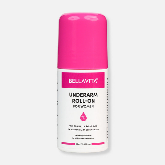 Bella Vita Deo White Natural Underarm Roll On Deodorant for Women - Swadesiicart