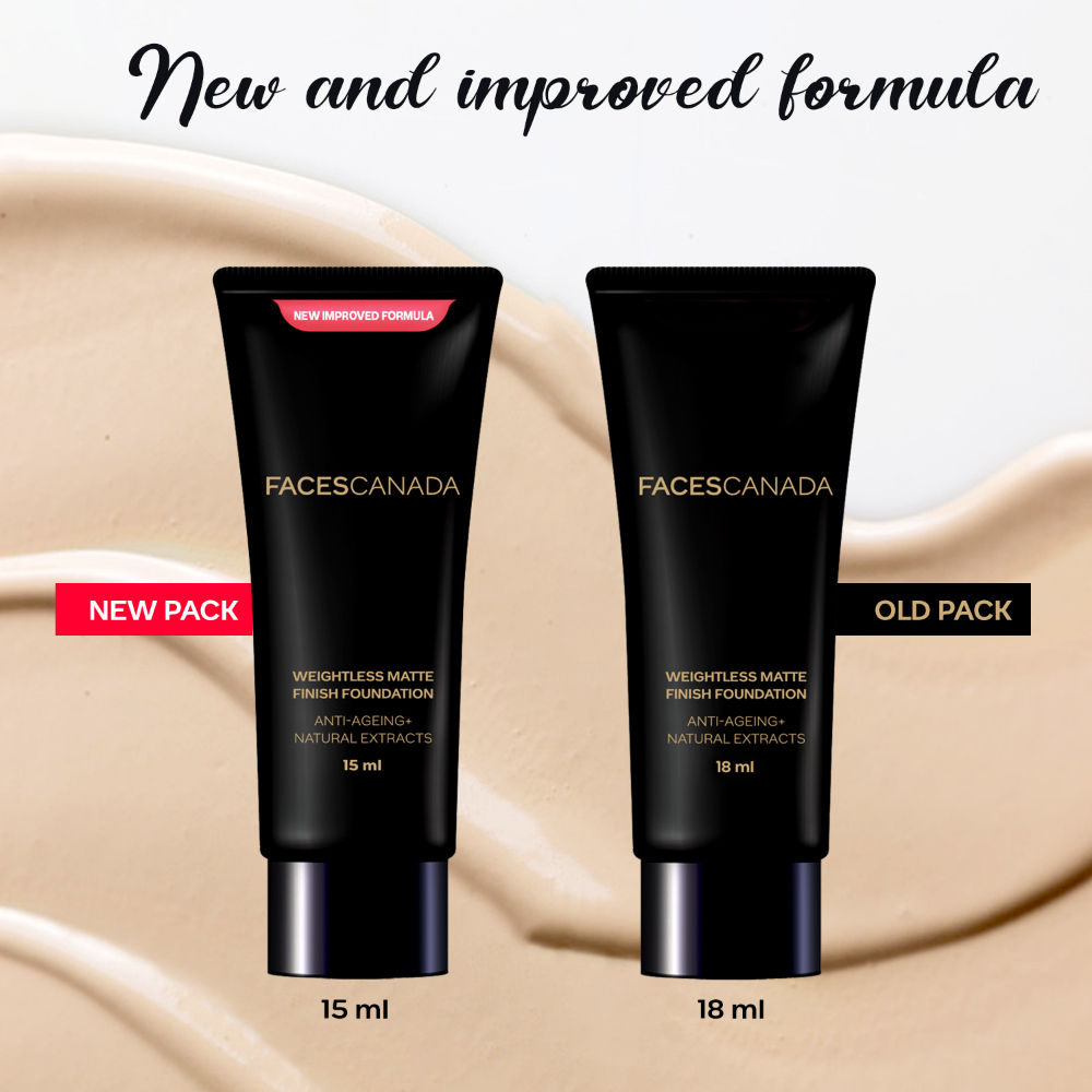 Faces Canada Weightless Matte Finish Foundation-Rose Ivory 01 - Swadesiicart