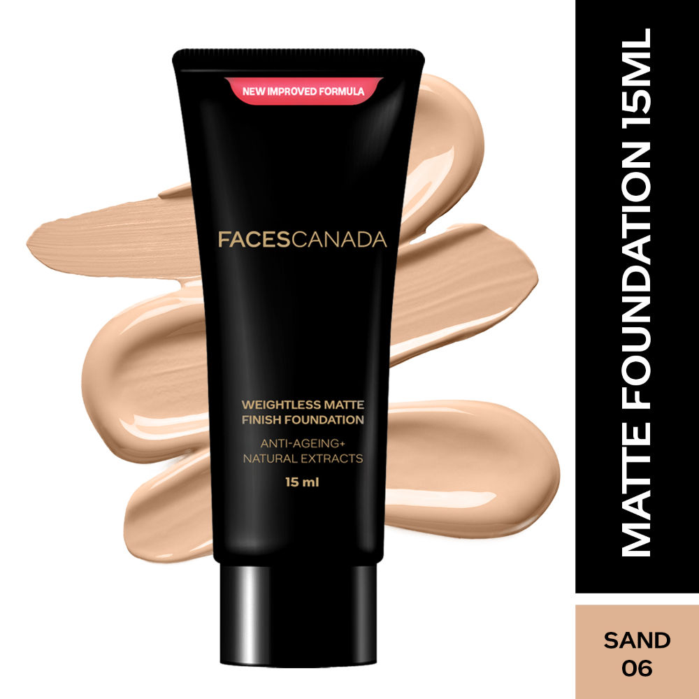 Faces Canada Weightless Matte Finish Foundation-Sand 06 - Swadesiicart
