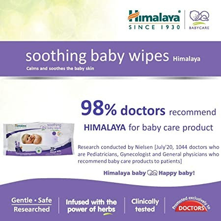 Himalaya Herbals - Soothing Baby Wipes - Swadesiicart