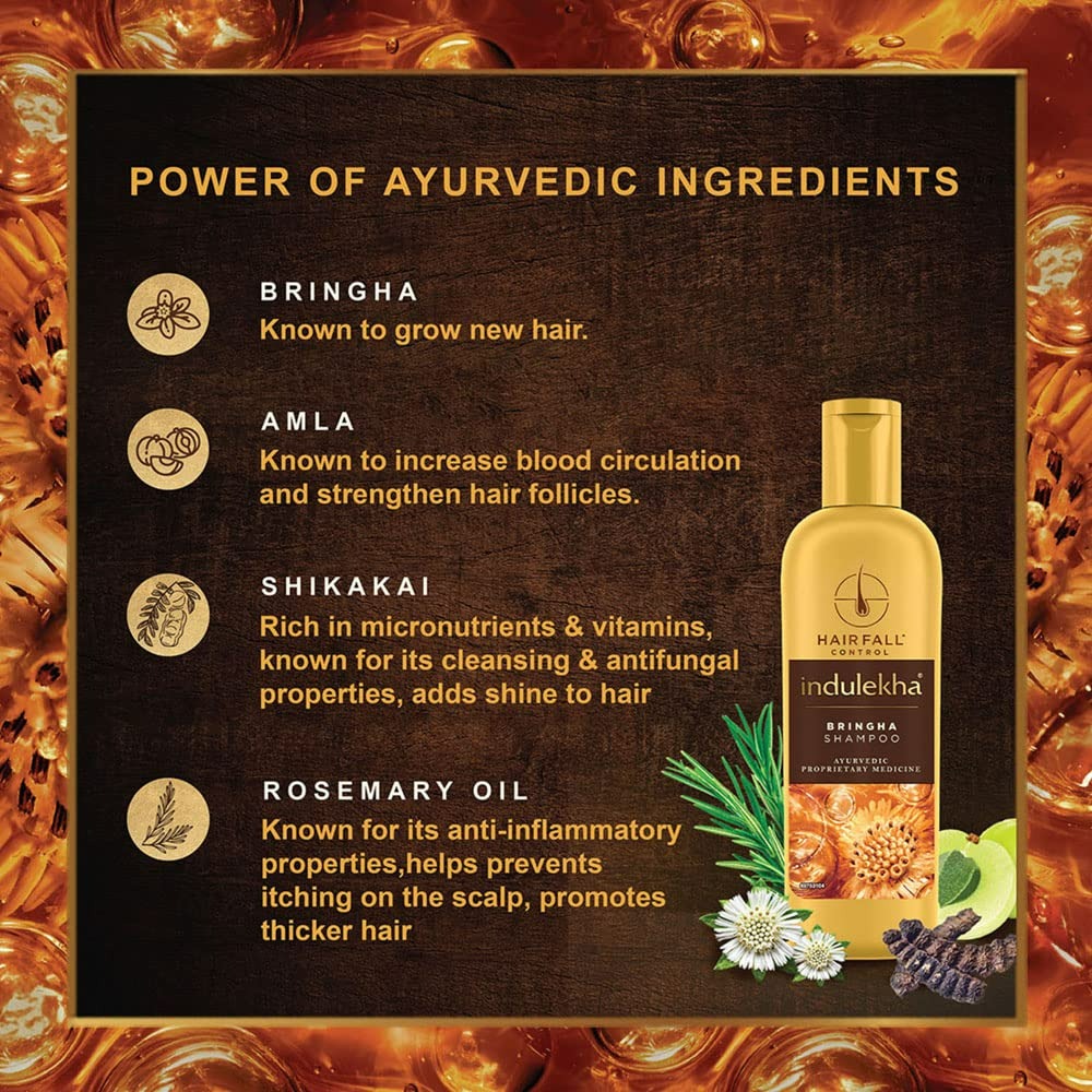 Indulekha Bringha Anti Hair Fall Shampoo | Swadesiicart