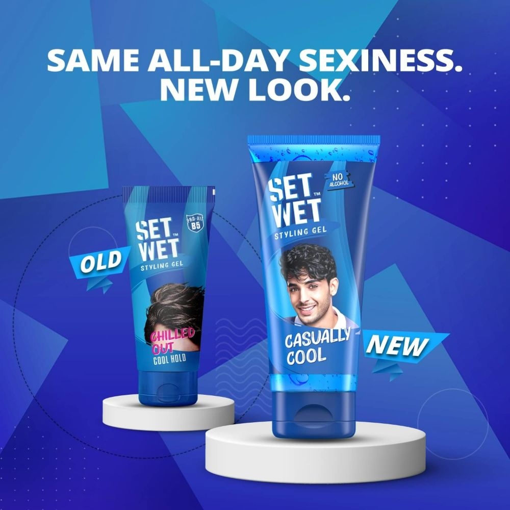 Set Wet Cool Hold Hair Gel, 100 ml | Swadesiicart