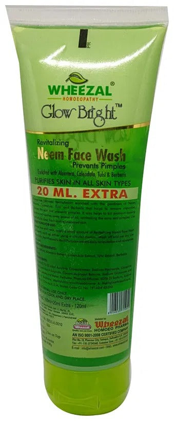 Wheezal Glow Bright Neem Face Wash - Swadesiicart