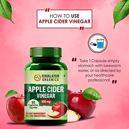 Himalayan Organics Apple Cider Vinegar 500 mg Capsules - Swadesiicart