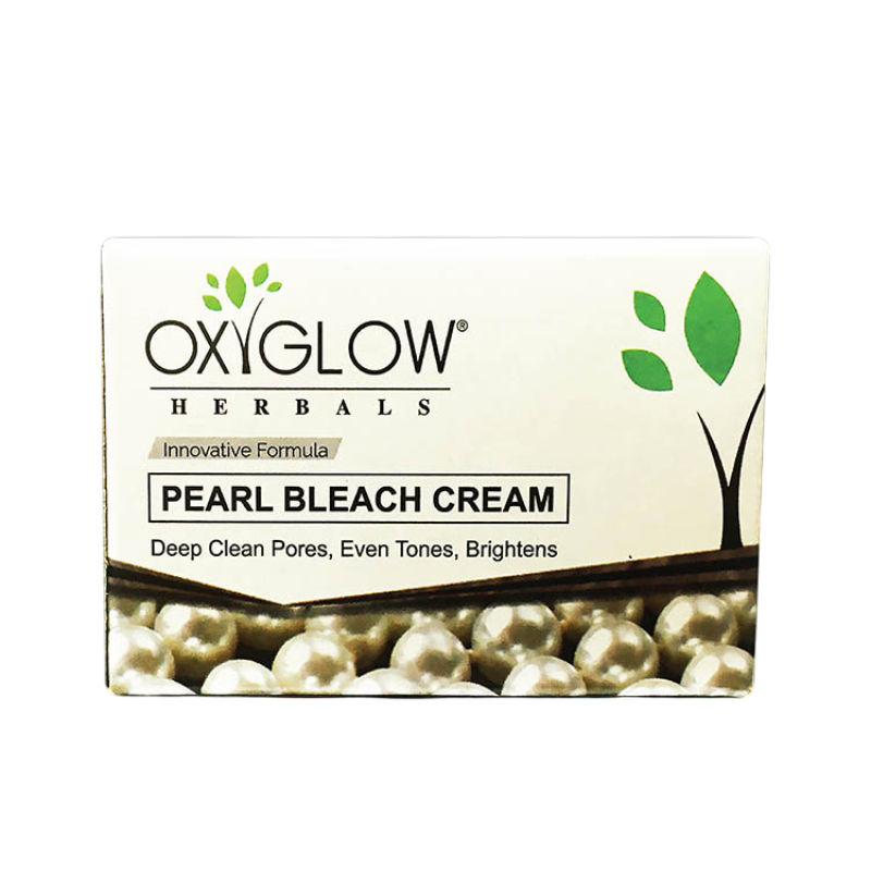 Oxyglow Herbals Pearl Bleach Cream - Swadesiicart