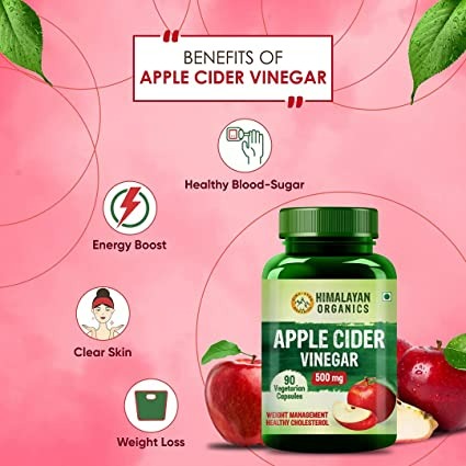 Himalayan Organics Apple Cider Vinegar 500 mg Capsules - Swadesiicart