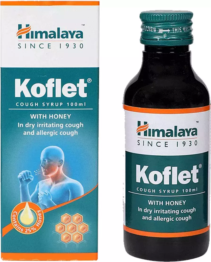 Himalaya Herbals - Koflet Cough Syrup - Swadesiicart