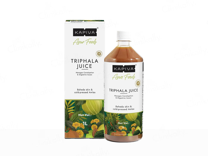 Kapiva Ayurveda Triphala Juice | Ayurvedic Digestive Detox Juice with Haritaki, Bibhitaki & Amla - Swadesiicart