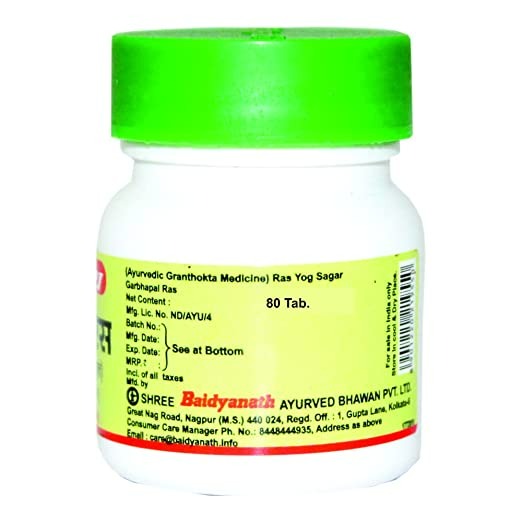 Baidyanath Garbhapal Ras 80 Tab - Swadesiicart
