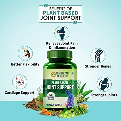 Himalayan Organics Plant Based Joint Support Vegetarian Capsules | Swadesiicart