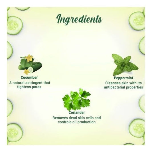 Biotique Bio Cucumber Pore Tightening Freshener With Himalayan Waters - Swadesiicart