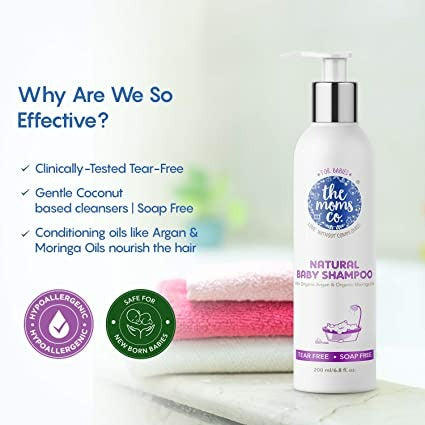 The Moms Co Natural Baby Shampoo - Swadesiicart