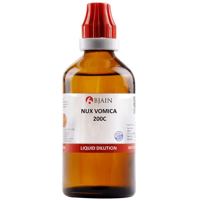 Bjain Homeopathy Nux Vomica Dilution - Swadesiicart