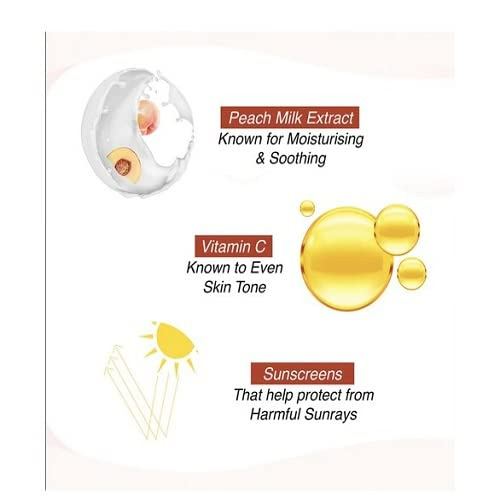 Lakme Peach Milk Moisturiser SPF 24 PA++ Sunscreen Lotion | Swadesiicart