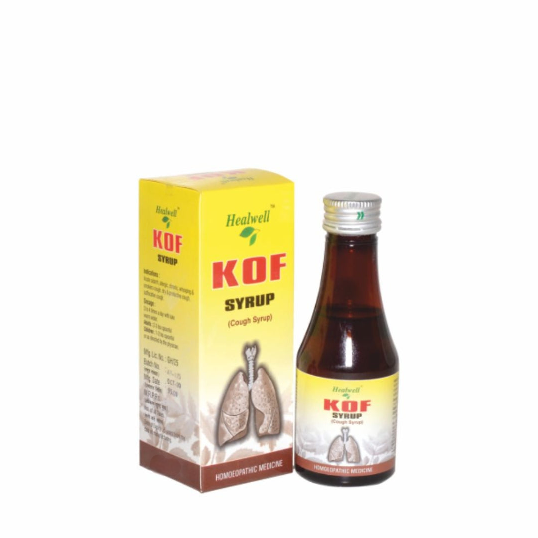 Healwell Homeopathy Kof Expectorant Syrup - Swadesiicart