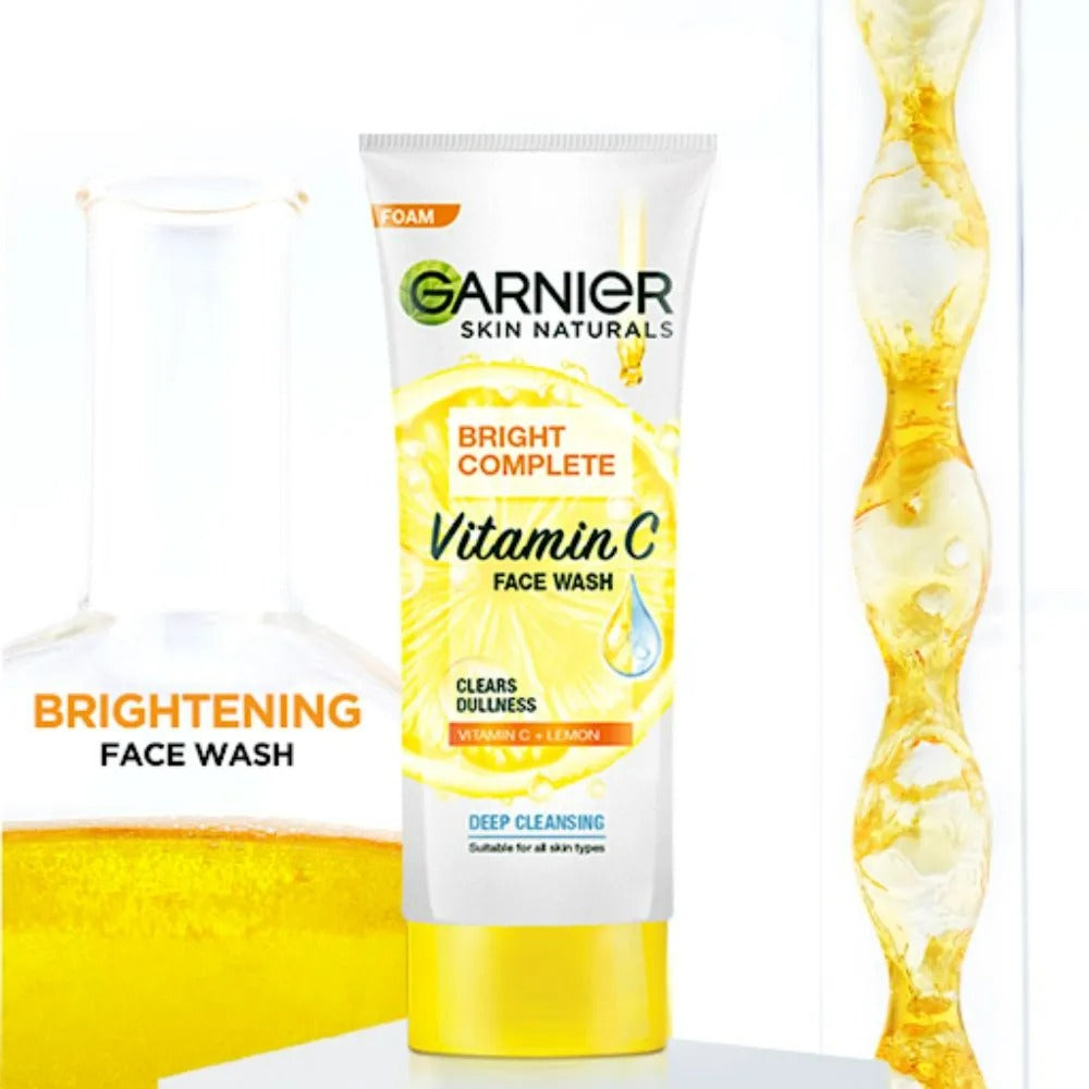 Garnier Bright Complete Vitamin C Facewash - Swadesiicart