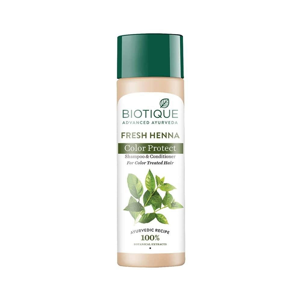 Biotique Bio Henna Leaf Fresh Texture Shampoo and Conditioner - Swadesiicart