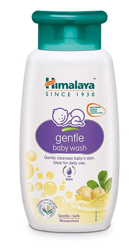 Himalaya Gentle Baby Wash | Ultra-Mild Ayurvedic Body Wash for Newborn & Sensitive Baby Skin - Swadesiicart