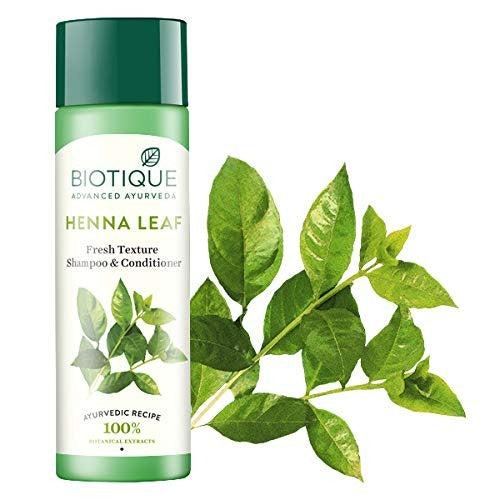 Biotique Bio Henna Leaf Fresh Texture Shampoo and Conditioner - Swadesiicart