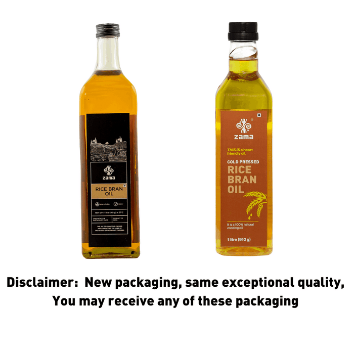 Zama Organics Rice Bran Oil - Swadesiicart
