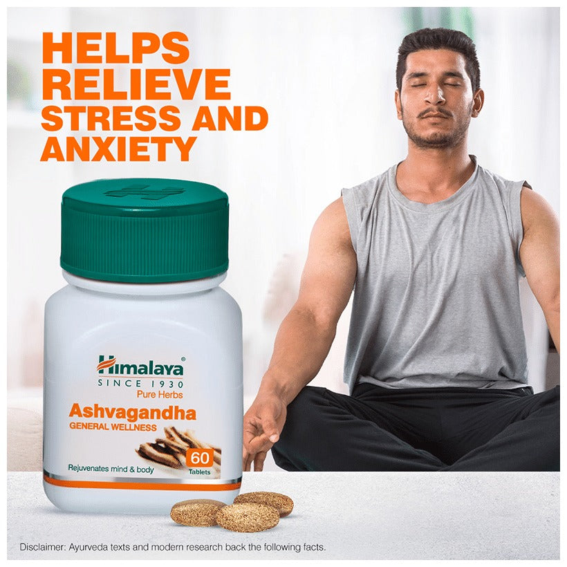 Himalaya Ashvagandha Tablets - General Wellness - Swadesiicart
