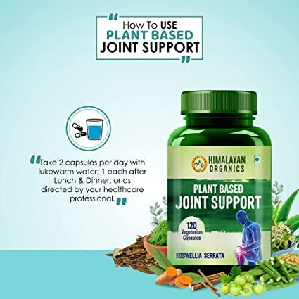 Himalayan Organics Plant Based Joint Support Vegetarian Capsules | Swadesiicart