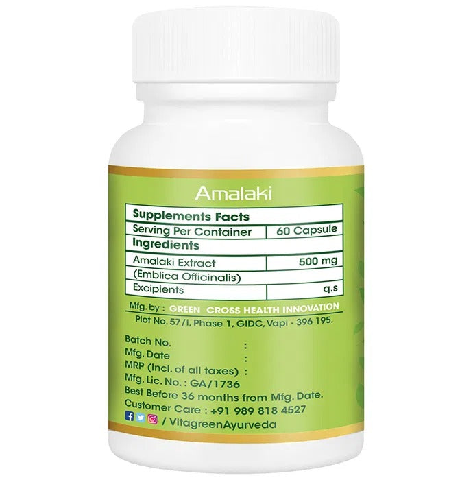 Vitagreen Ayurveda Bhumi Amla Capsules | Swadesiicart