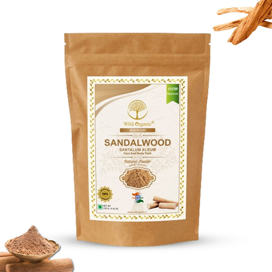 Wild Organic Sandalwood Powder For Skin And Body Pack - Swadesiicart
