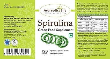Ayurvedic Life Spirulina Tablets - Swadesiicart