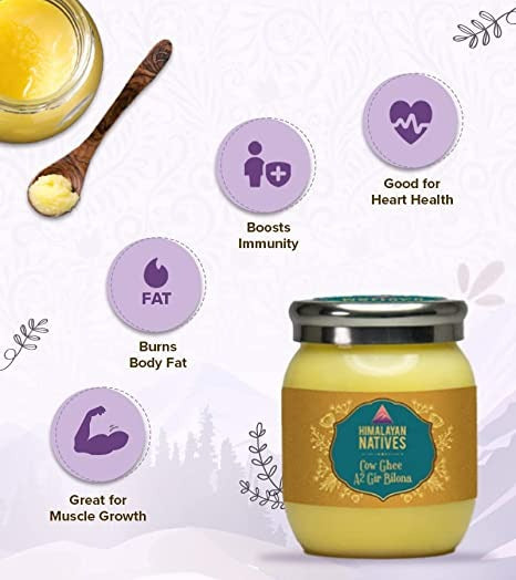 Himalayan Natives A2 Gir Cow Bilona Ghee | Desi Gir Cow Ghee | Premium and Organic Desi Ghee | Swadesiicart