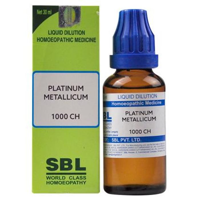 SBL Homeopathy Platinum Metallicum Dilution - Swadesiicart