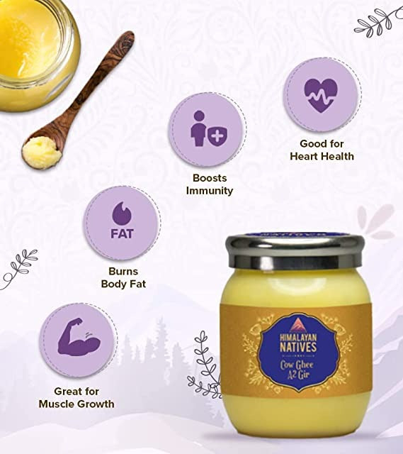 Himalayan Natives A2 Gir Cow Ghee | Homemade A2 Cow Desi Ghee | Traditional Charned Ghee - Swadesiicart