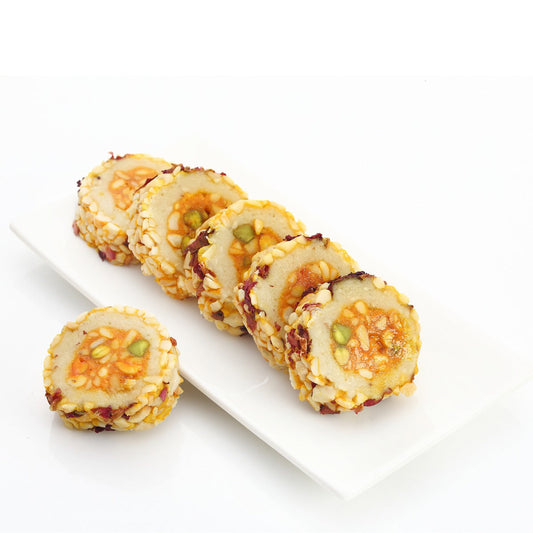 Dadu's - Rose Kaju Roll | Swadesiicart