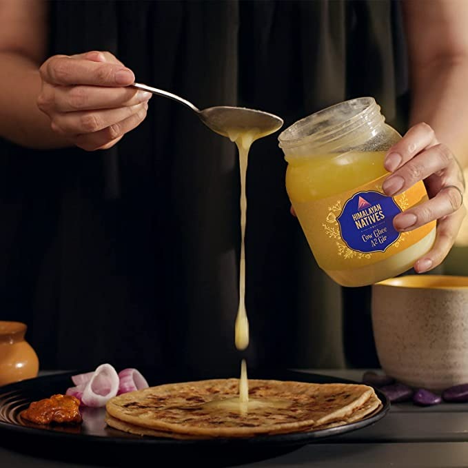 Himalayan Natives A2 Gir Cow Ghee | Homemade A2 Cow Desi Ghee | Traditional Charned Ghee - Swadesiicart