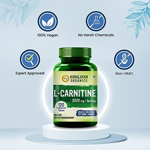 Himalayan Organics L Carnitine 2000mg/Serving Tablets | Swadesiicart