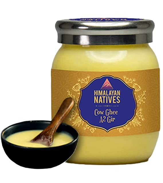 Himalayan Natives A2 Gir Cow Ghee | Homemade A2 Cow Desi Ghee | Traditional Charned Ghee