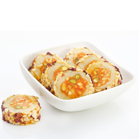 Dadu's - Rose Kaju Roll | Swadesiicart