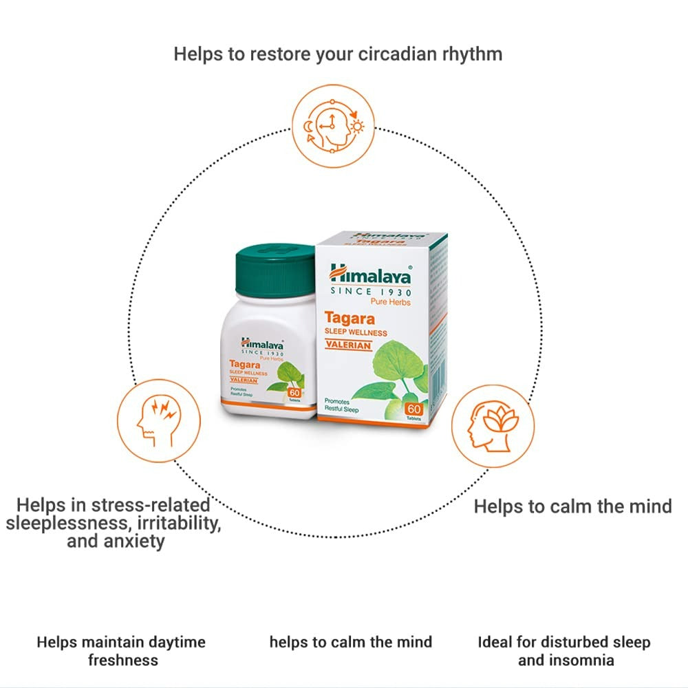 Himalaya Wellness Pure Herbs Tagara Sleep Wellness - Swadesiicart