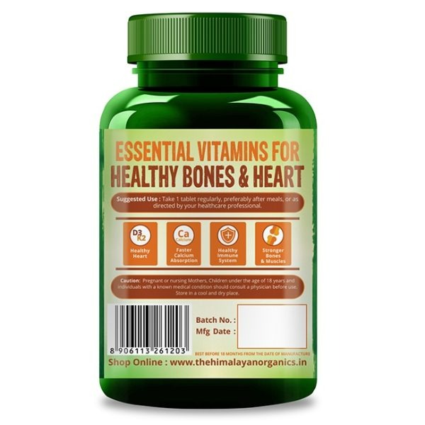Himalayan Organics Plant Based D3 + K2 Capsules - Swadesiicart