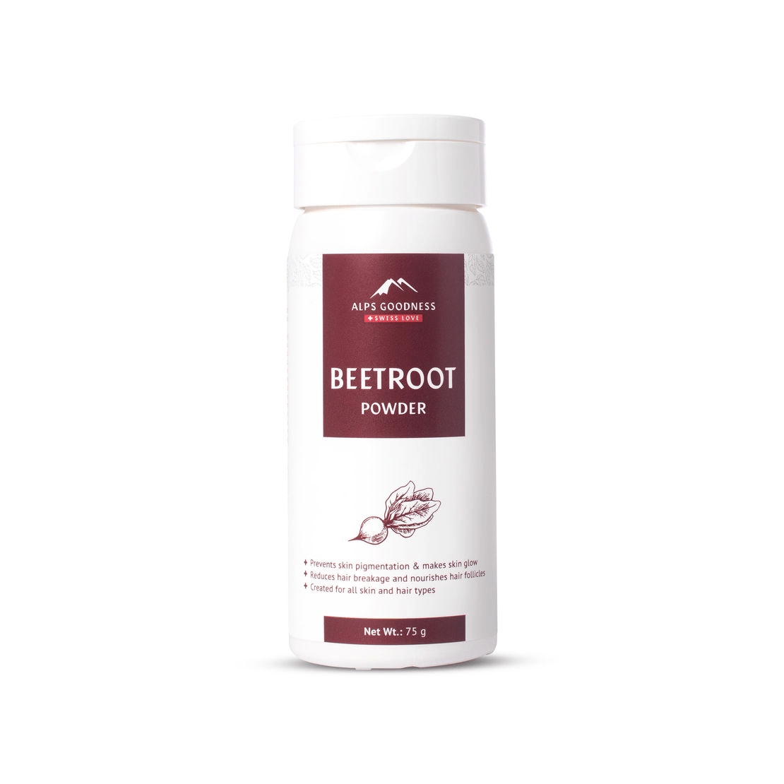 Alps Goodness Beetroot Powder For Hair Mask & Face Mask - Swadesiicart
