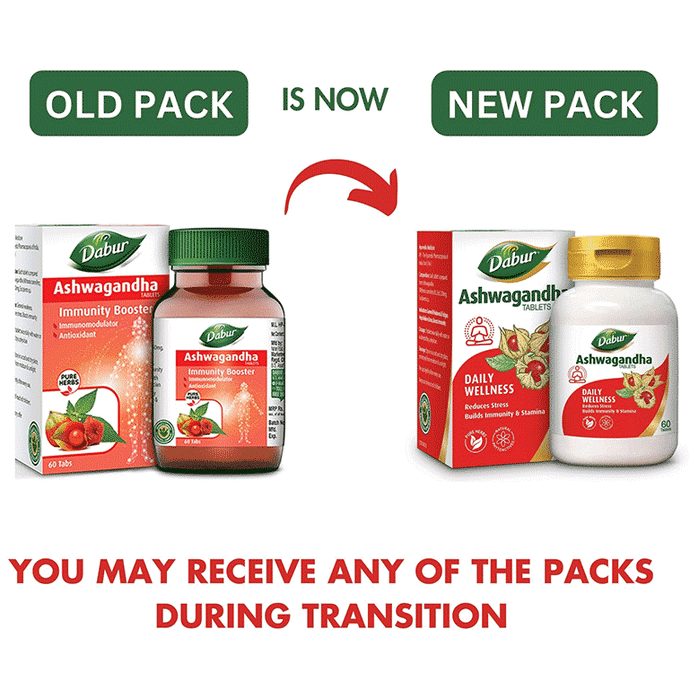 Dabur Ashwagandha Tablets Immunity Booster - Swadesiicart