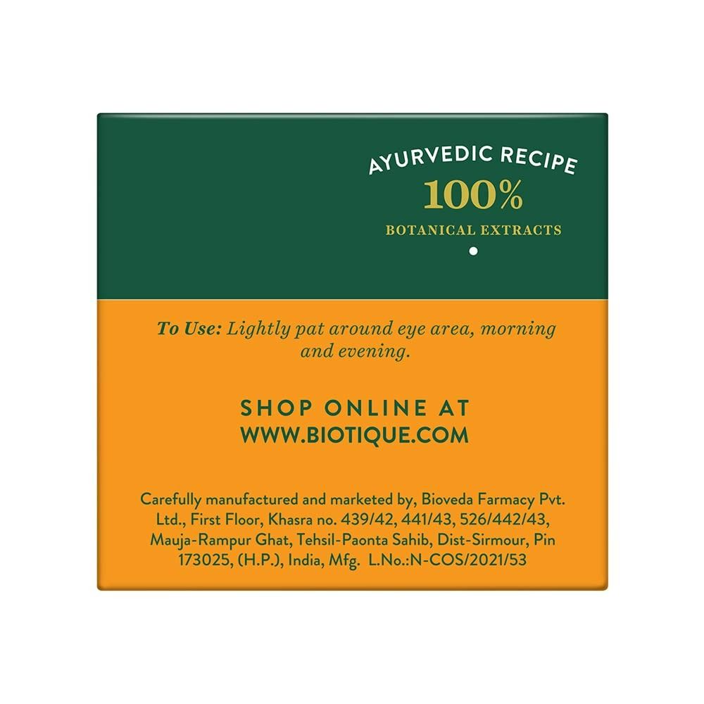 Biotique Bio Almond Soothing And Nourishing Eye Cream - Swadesiicart