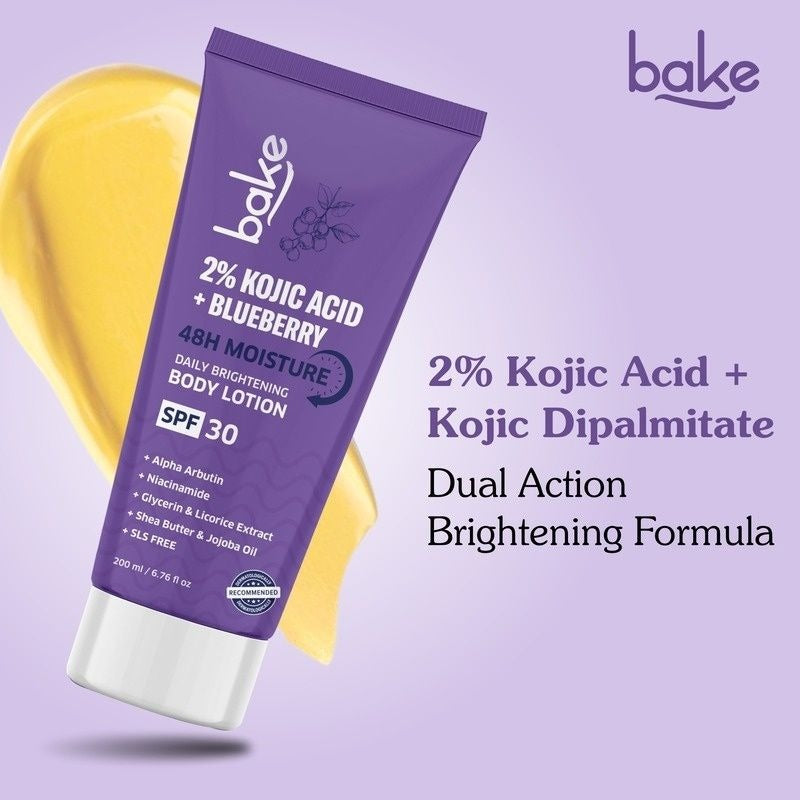 Bake 2% Kojic Acid Body Lotion SPF 30 | Swadesiicart