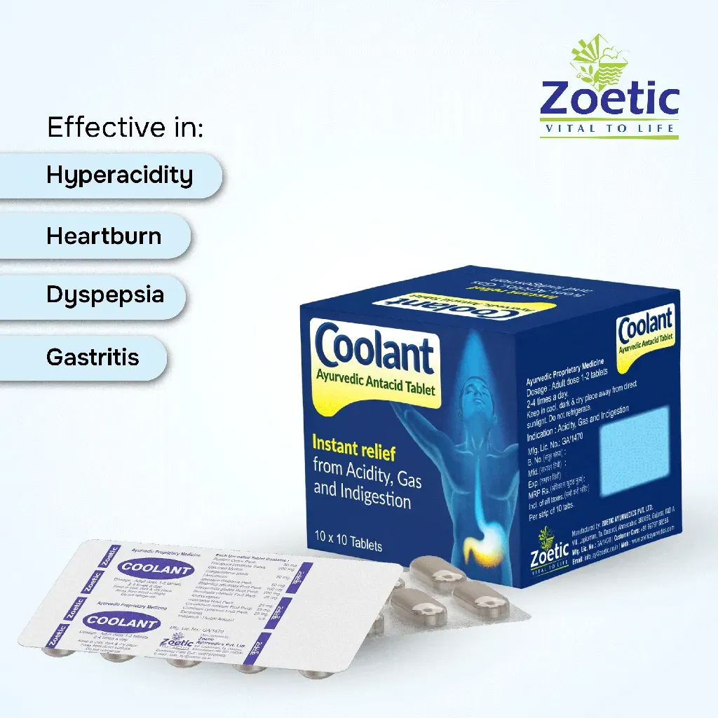 Zeotic Ayurveda Coolant Tablet - Swadesiicart